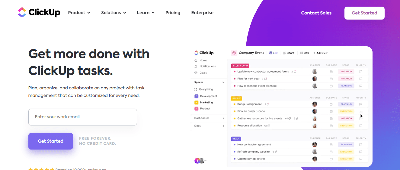 ClickUp AI Construction App