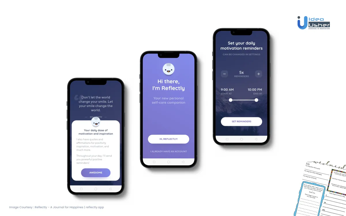 how to develop a guided journal app