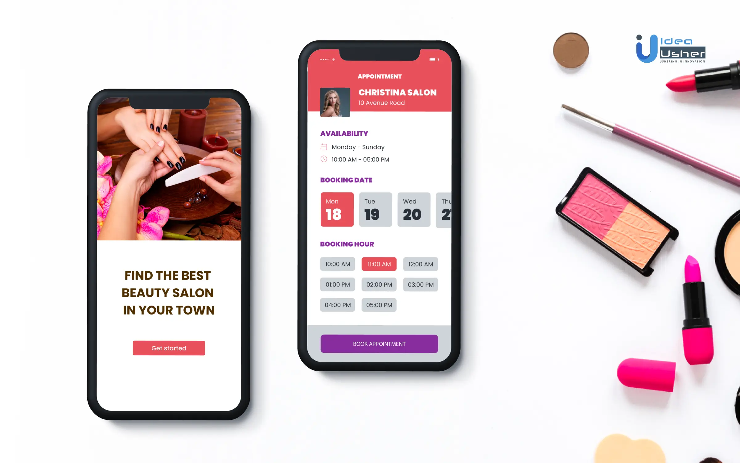beauty app ui