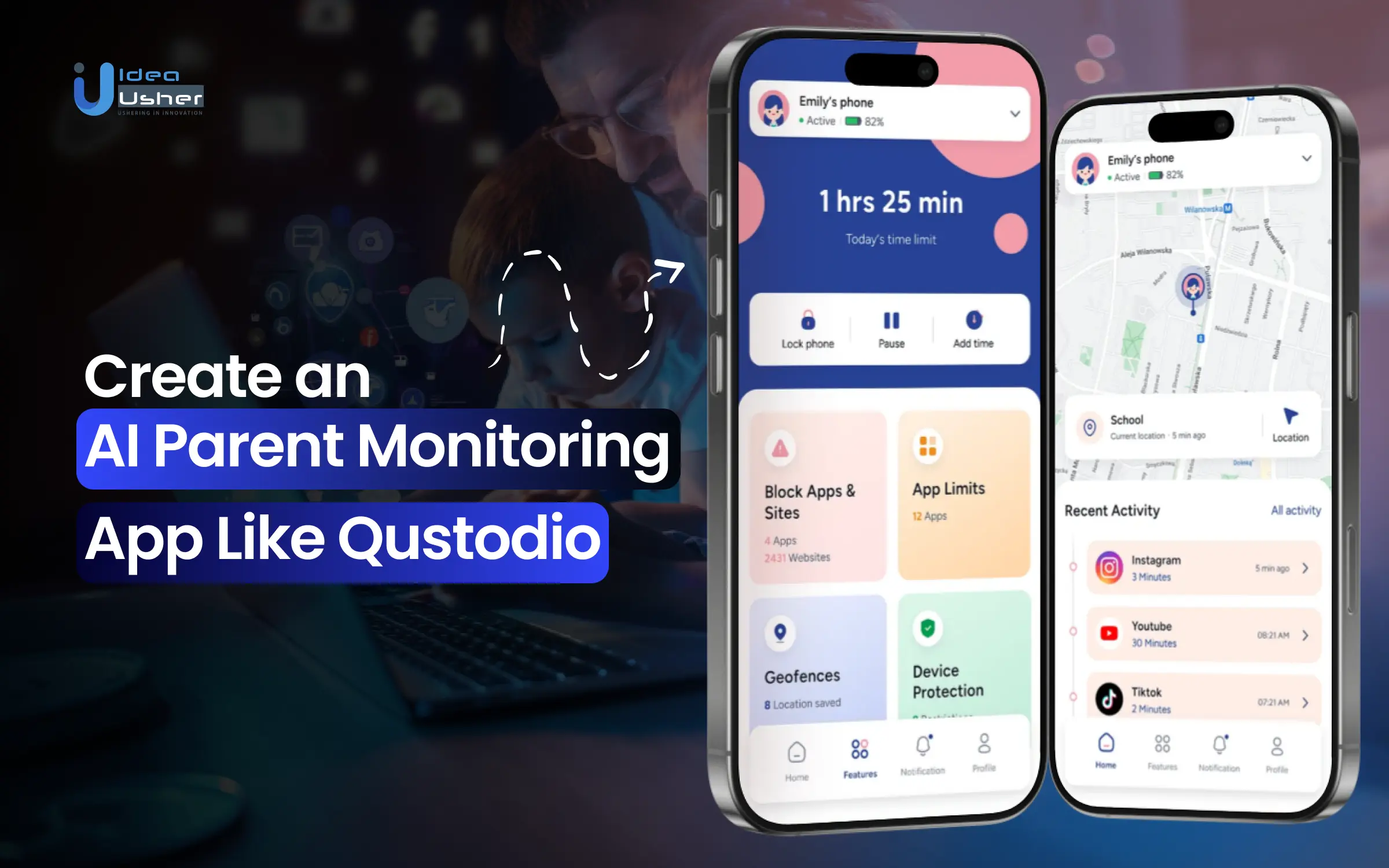 app like Qustodio development