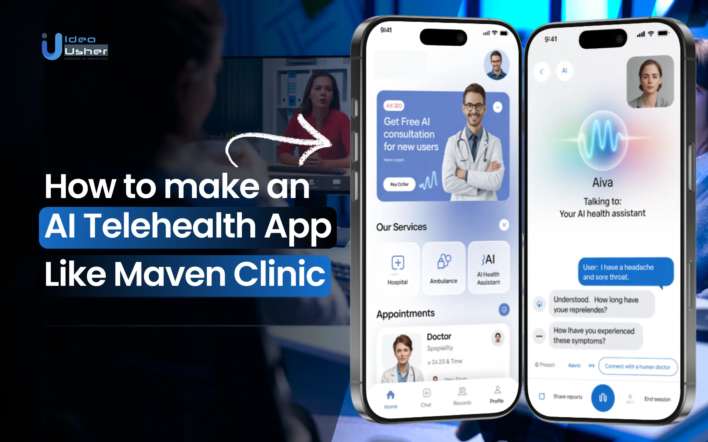 AI telehealth app like Maven Clinic development