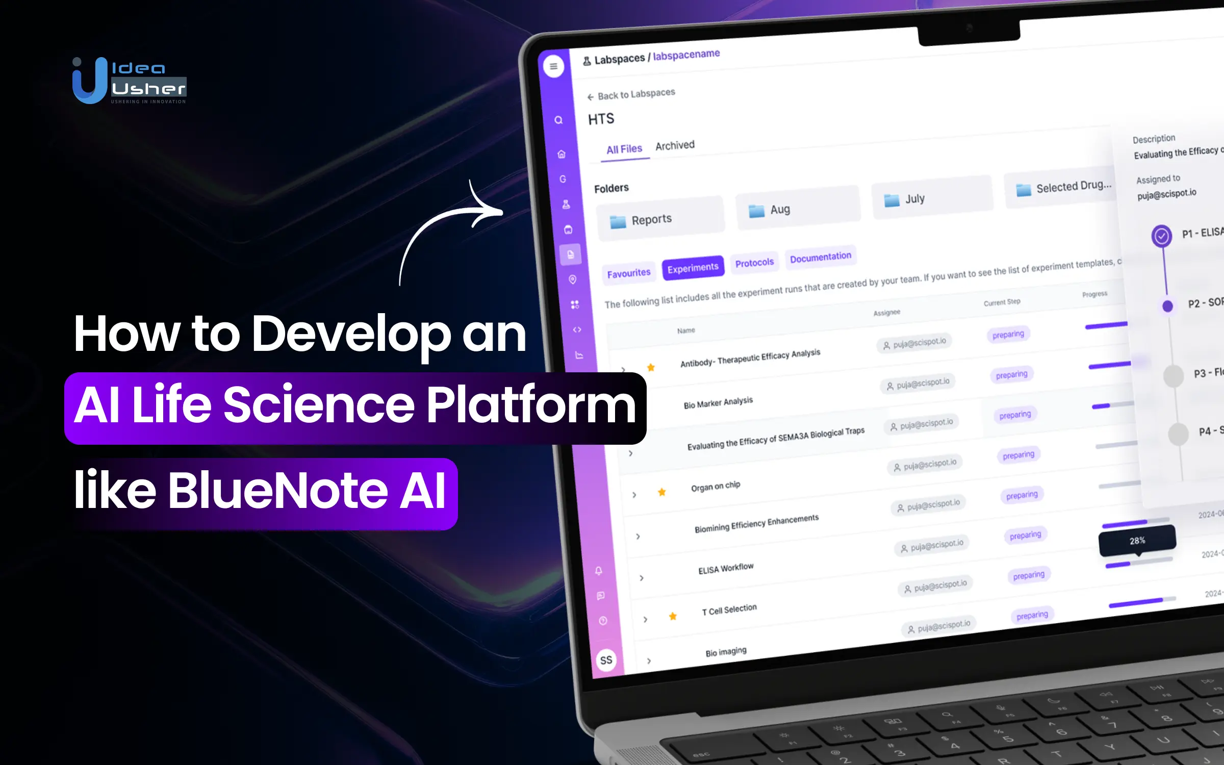 AI life science platform like bluenote ai development