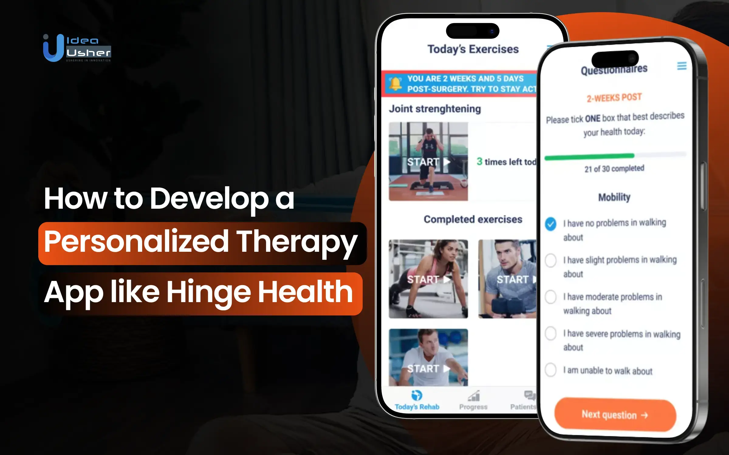 physical therapy app like Hinge Health development