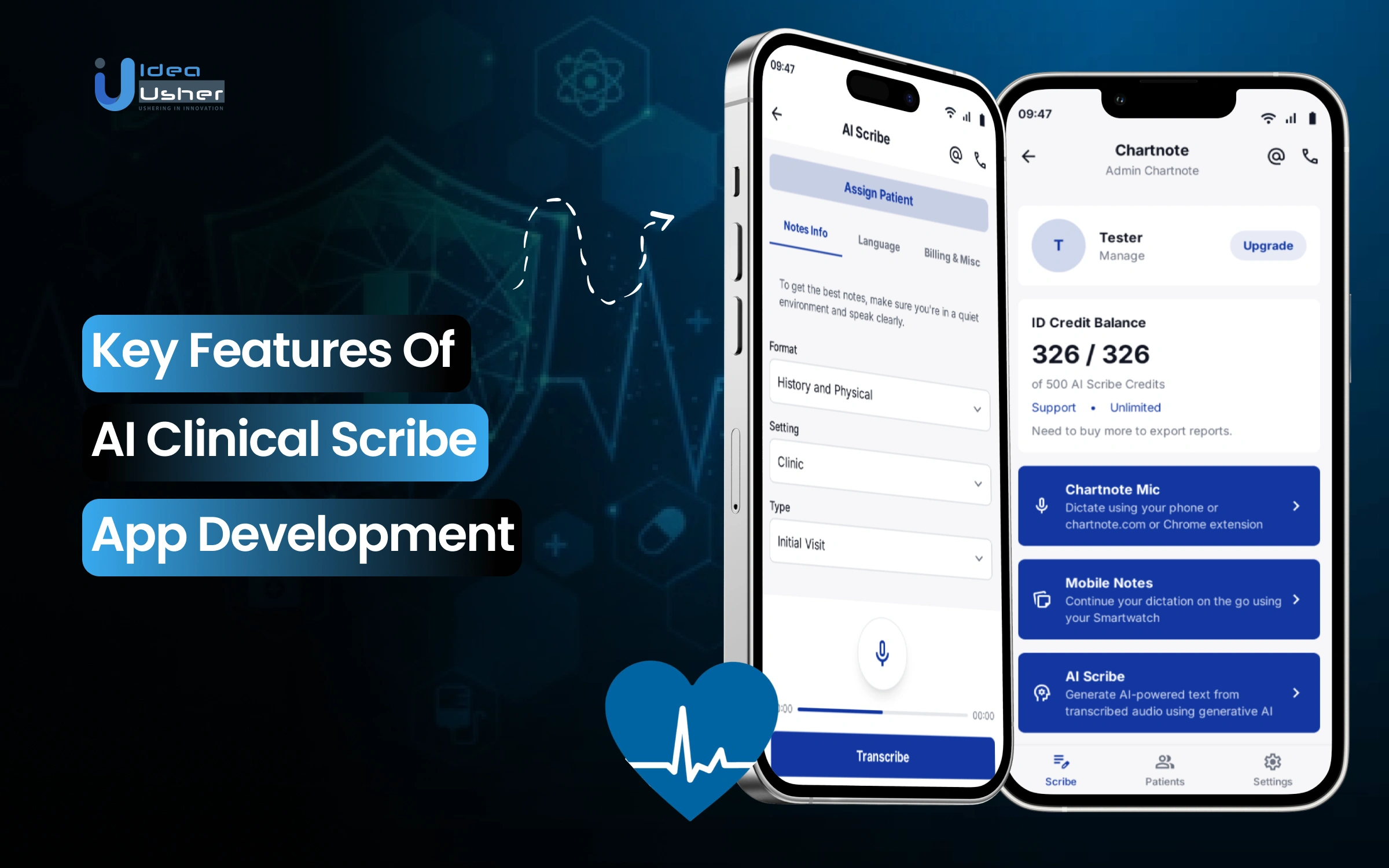 AI scribe app features