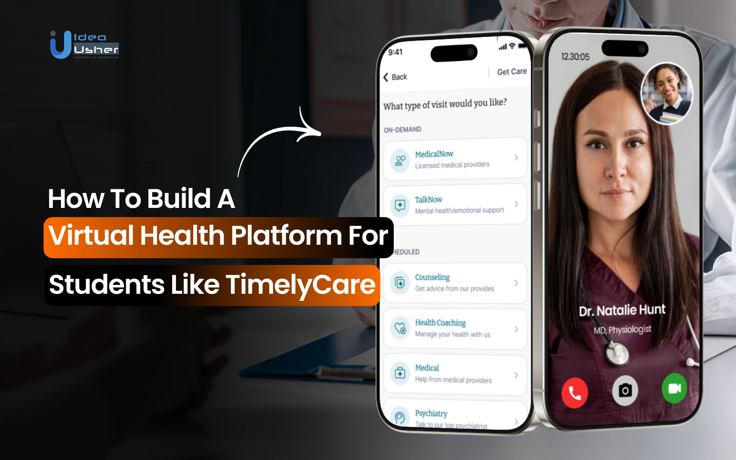 Virtual Health Platform for Students Like TimelyCare development