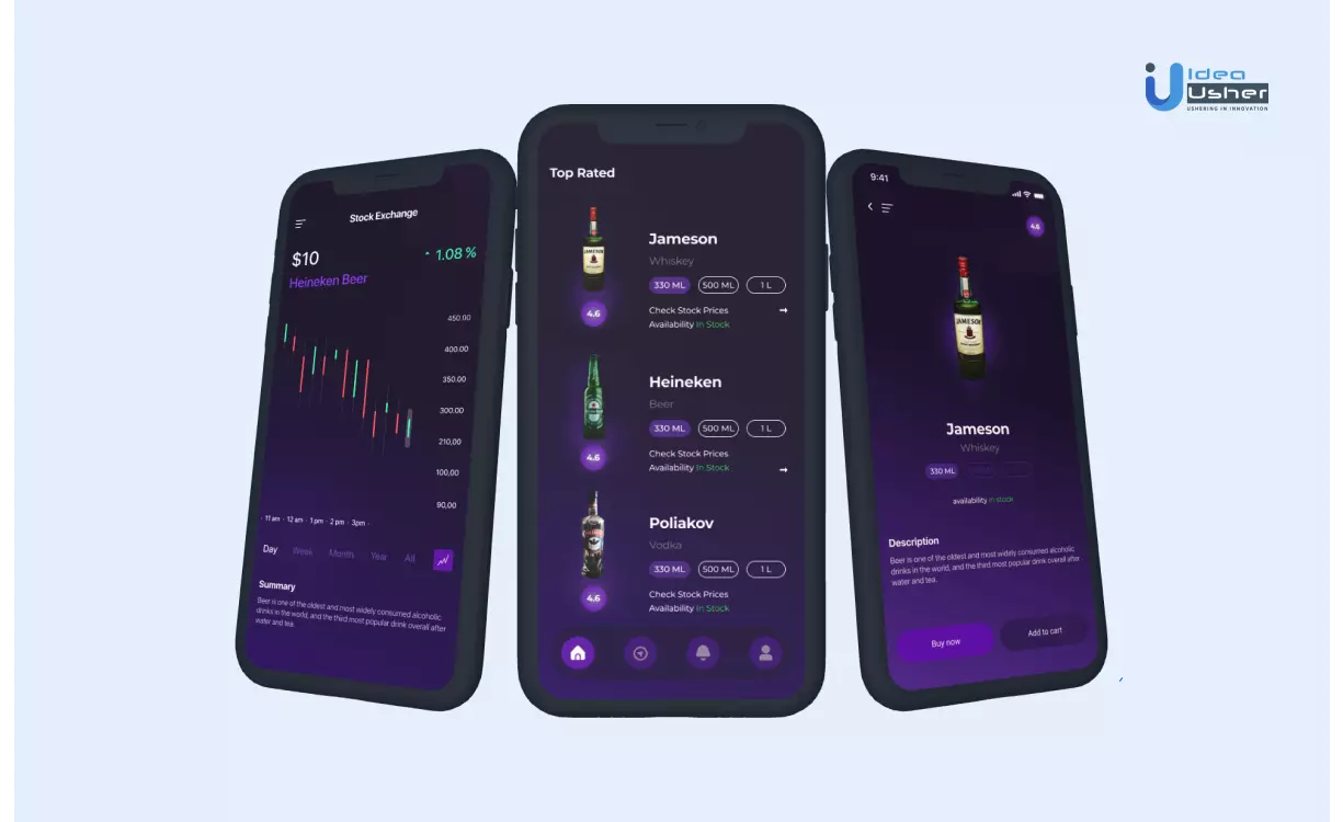 bar stock exchange app