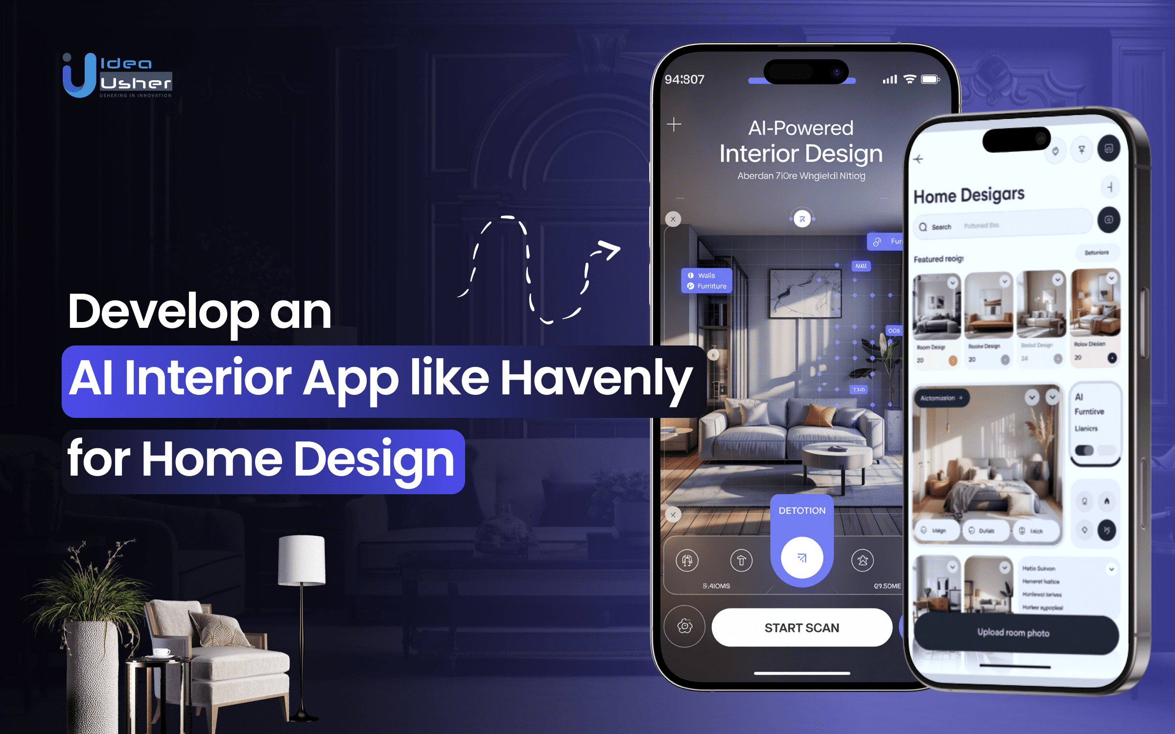 AI interior app Like Havenly development