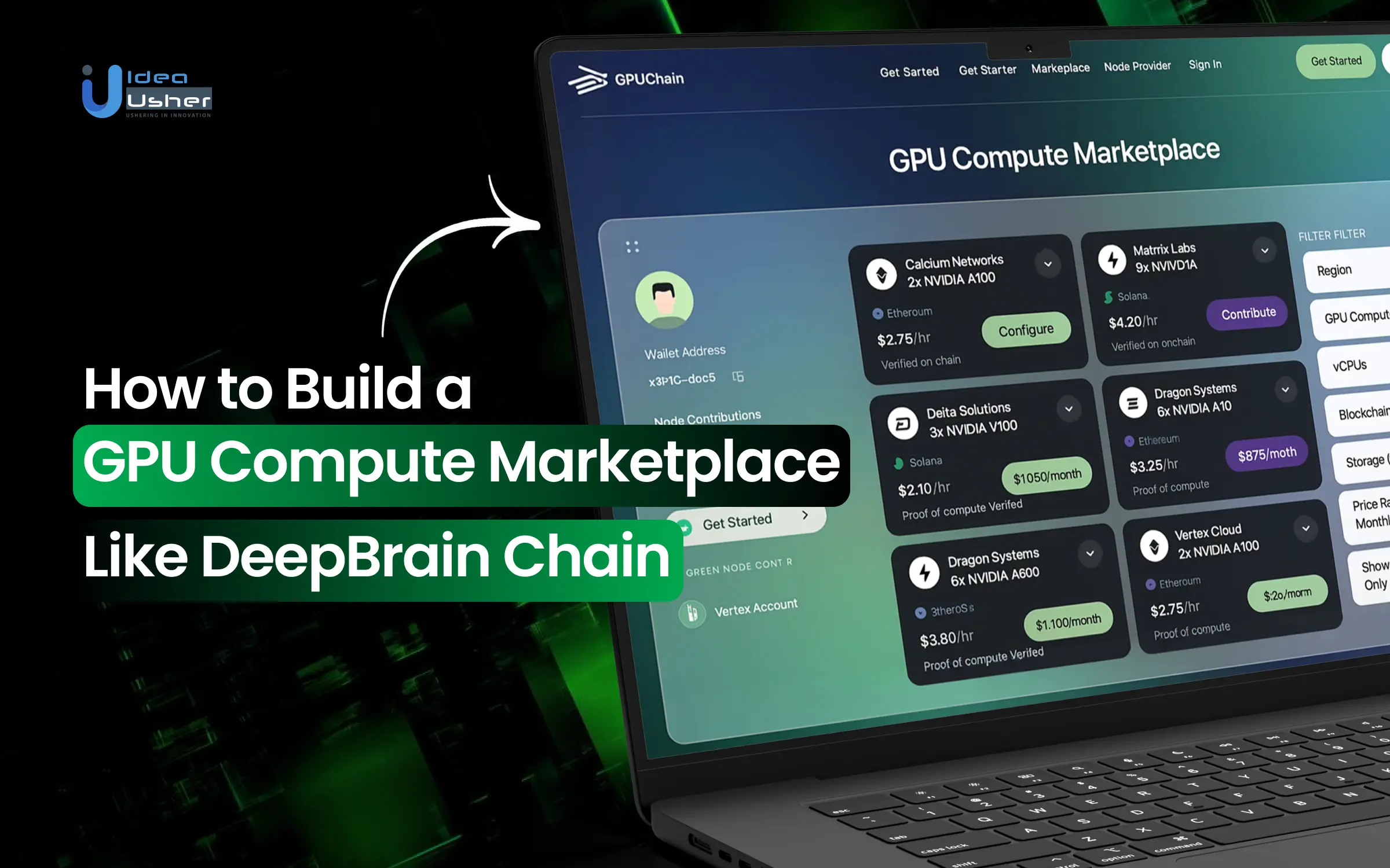 GPU compute marketplace like deepbrain chain development
