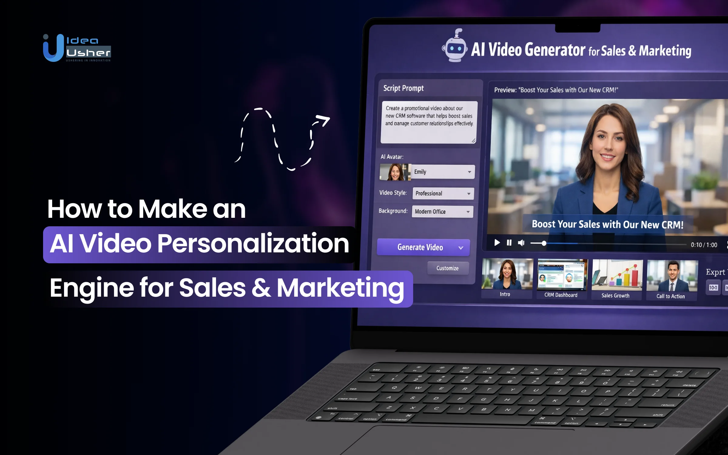 develop AI video personalization engine for sales and marketing