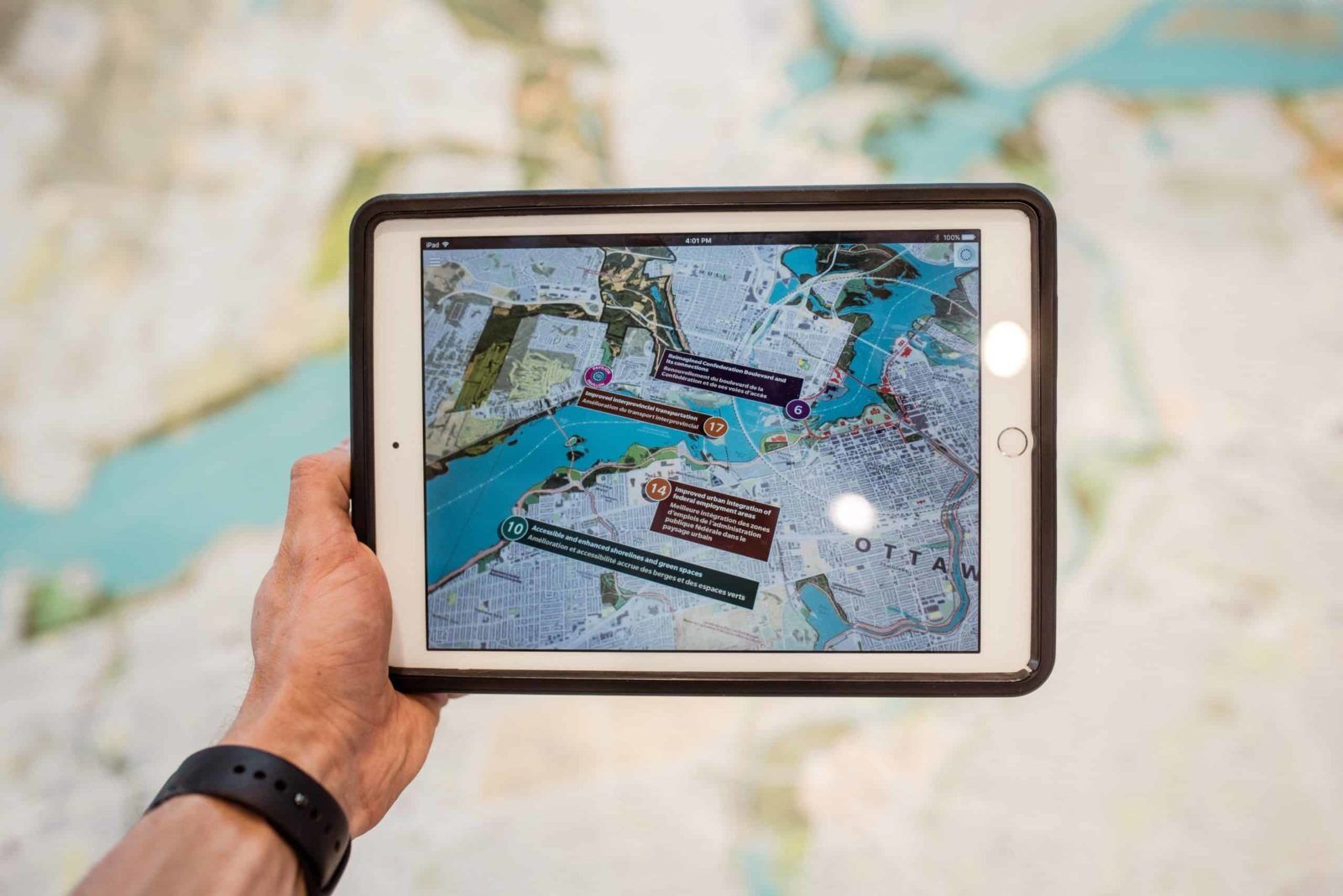 augmented reality showing the way