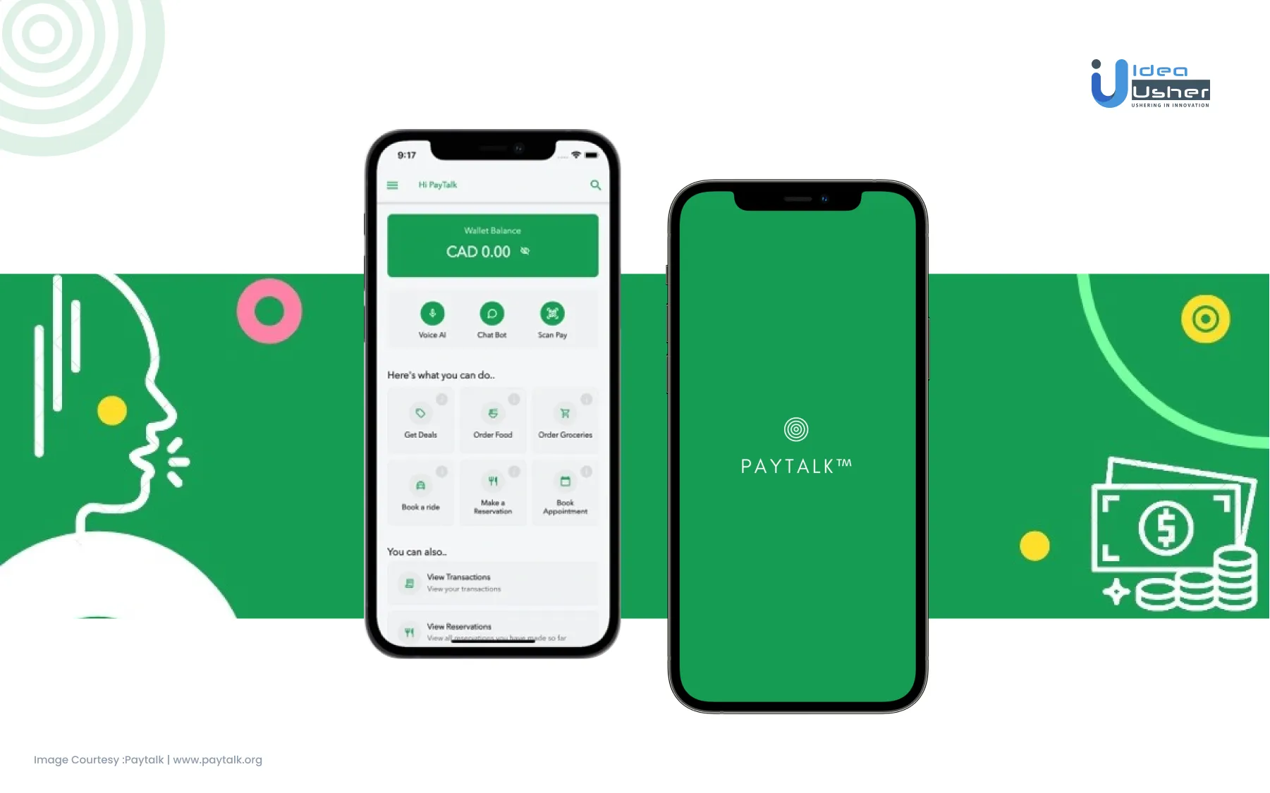 paytalk application cover image idea usher