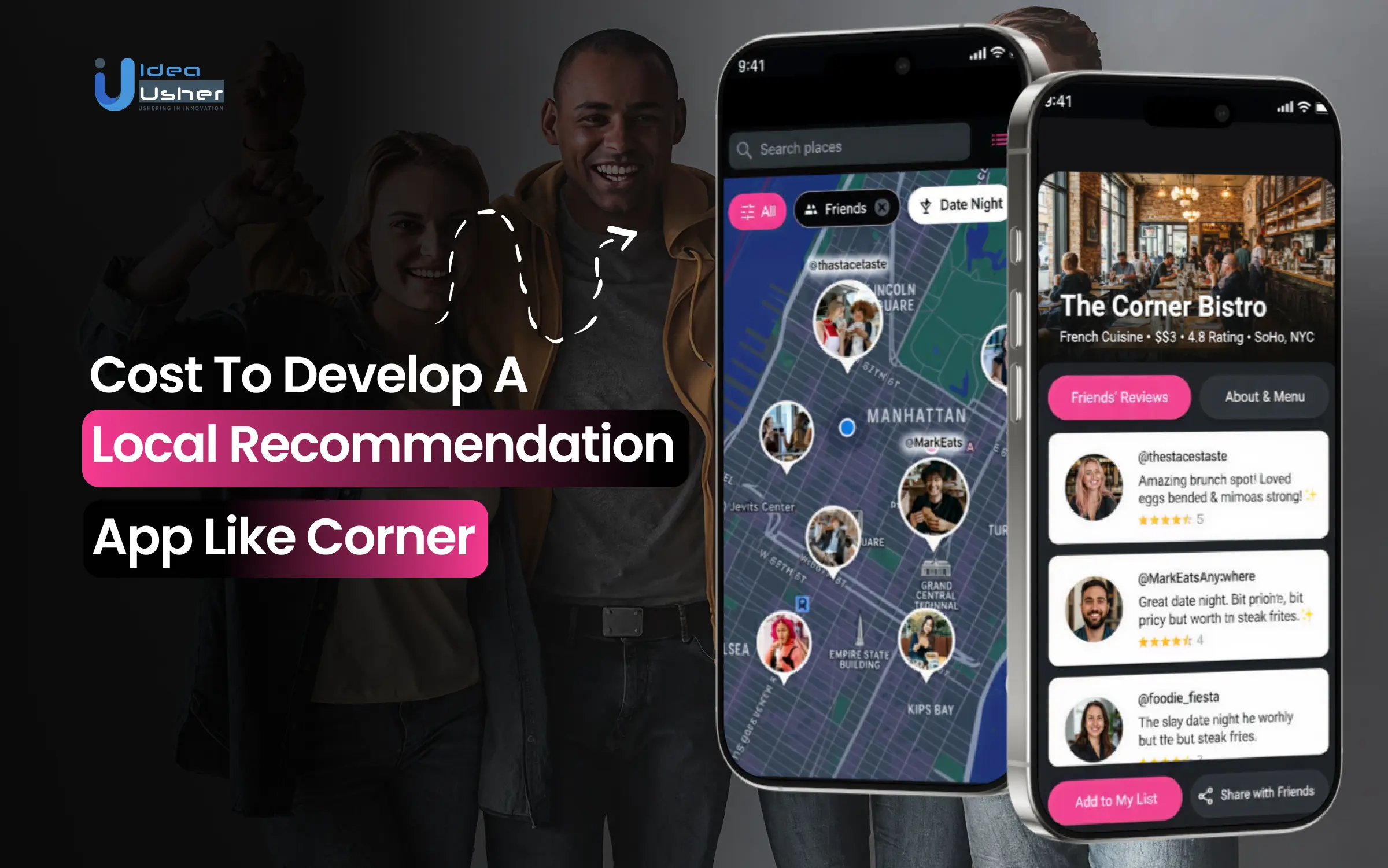 Cost to Develop a Local Recommendation App Like Corner