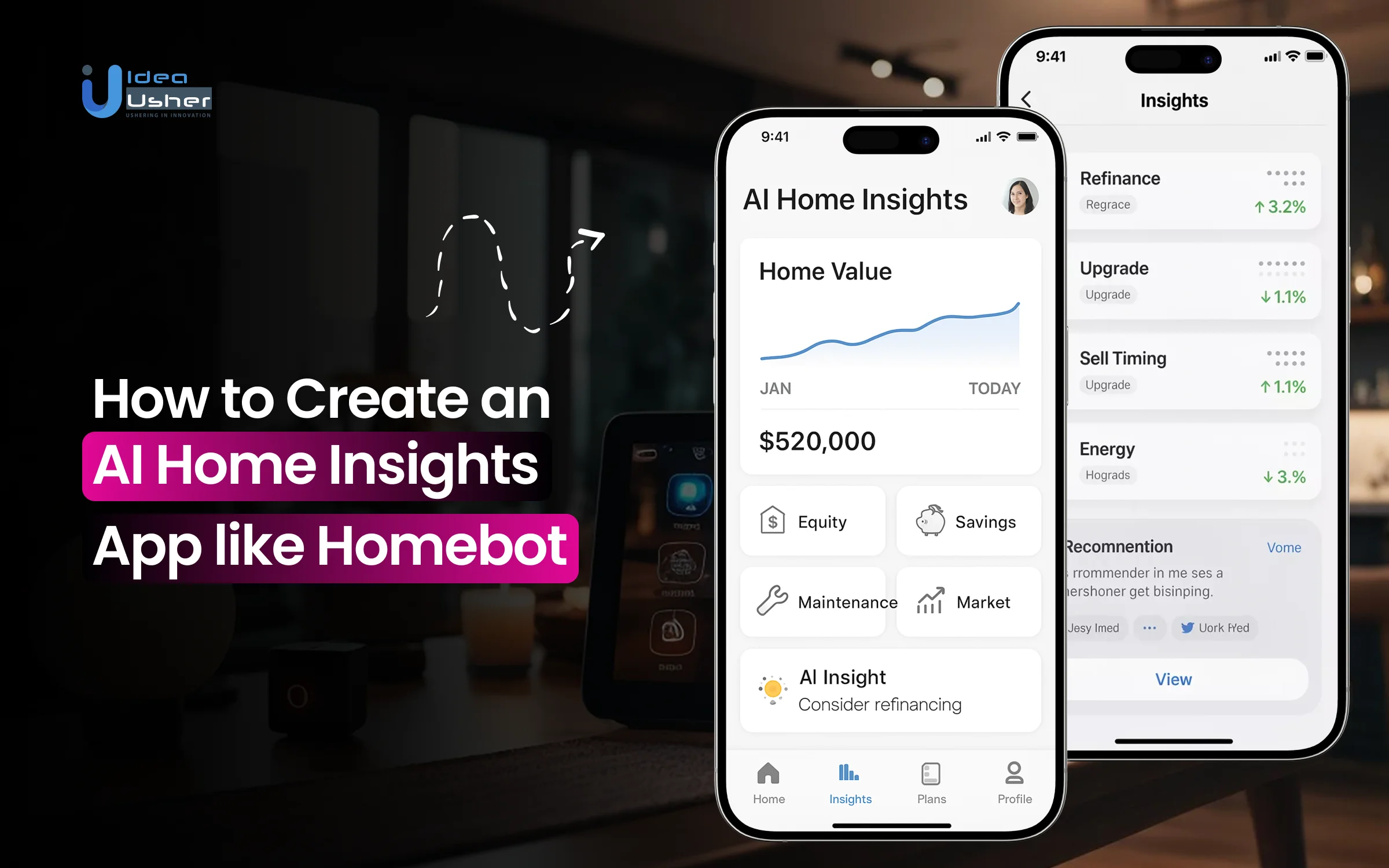 Homebot-like AI home insights app development
