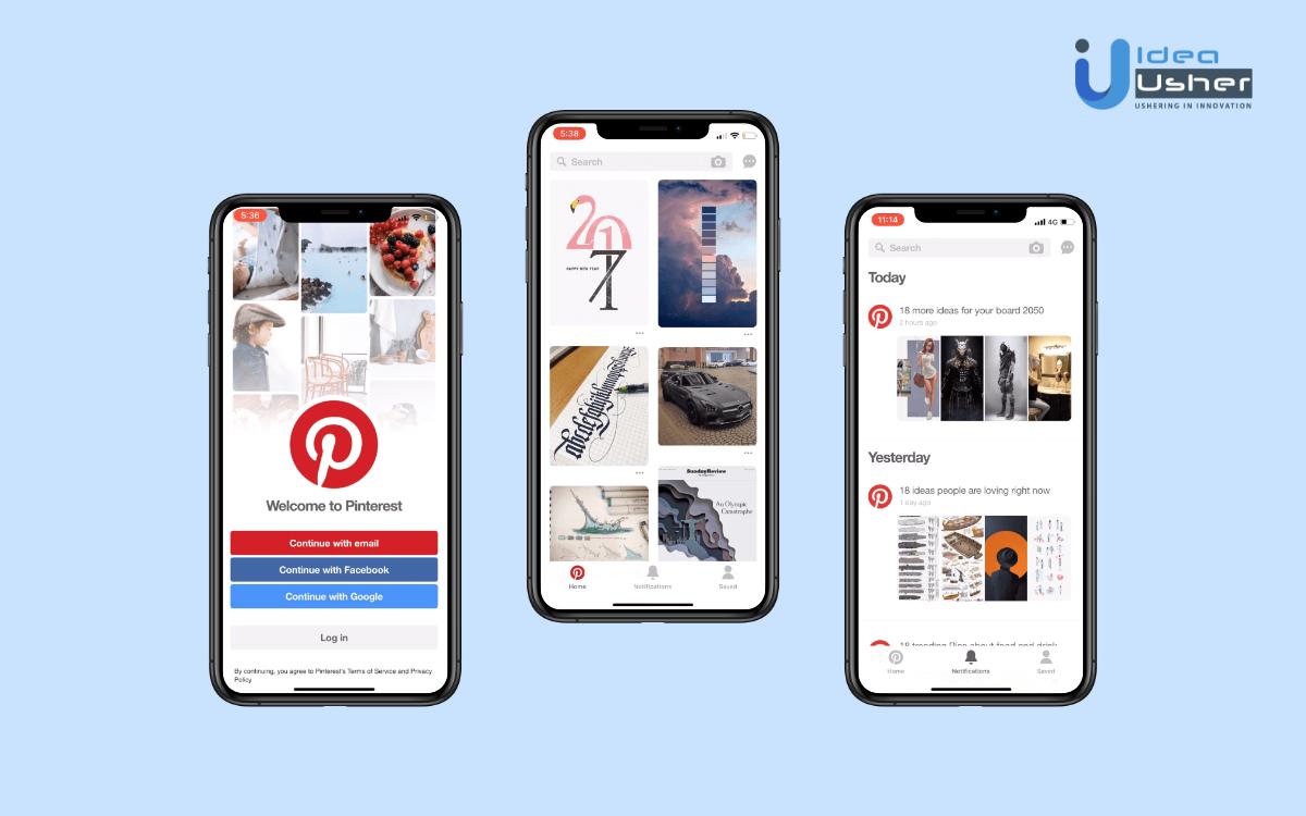 how to create an app like pinterest