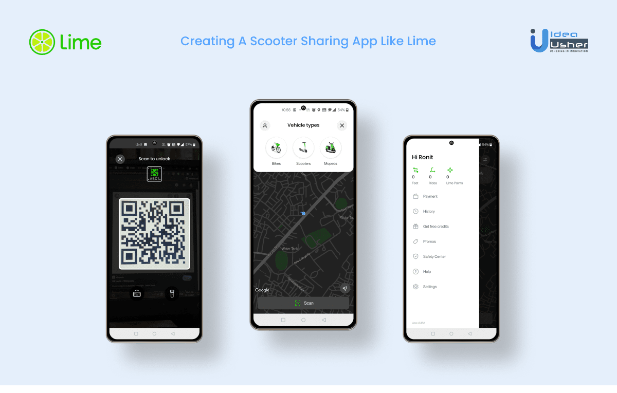creating a scooter-sharing app like Lime