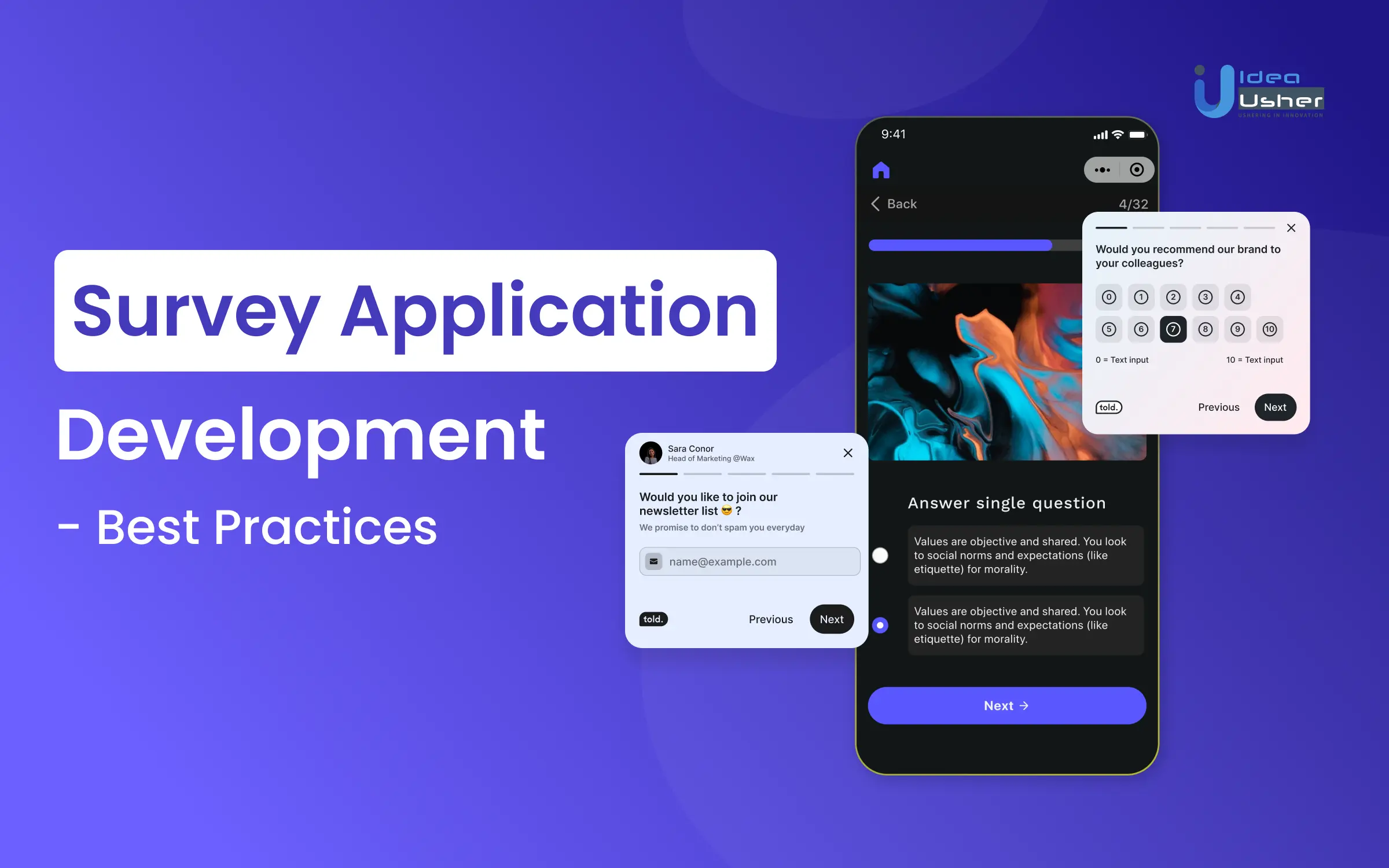 Survey Application Development - Best Practices