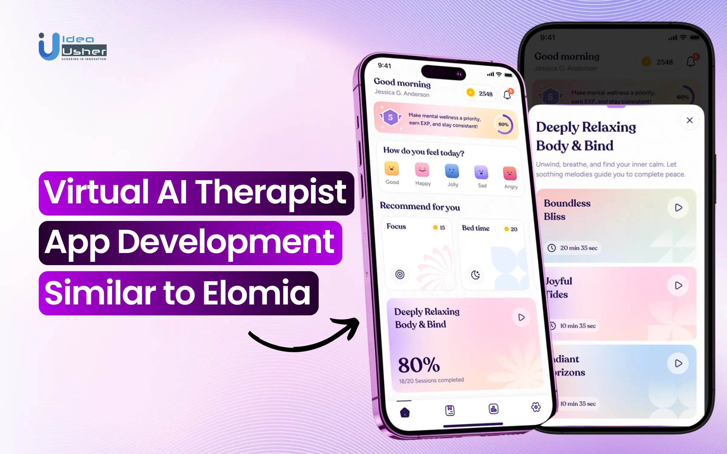 Virtual AI Therapist App Development Similar to Elomia