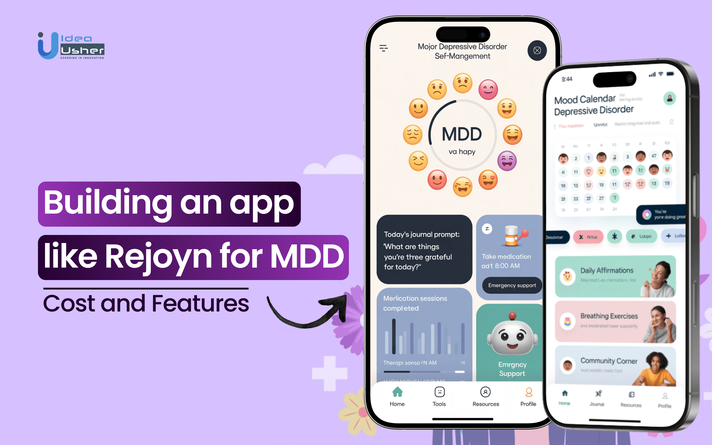 Building an App like Rejoyn for MDD -  Cost And Features