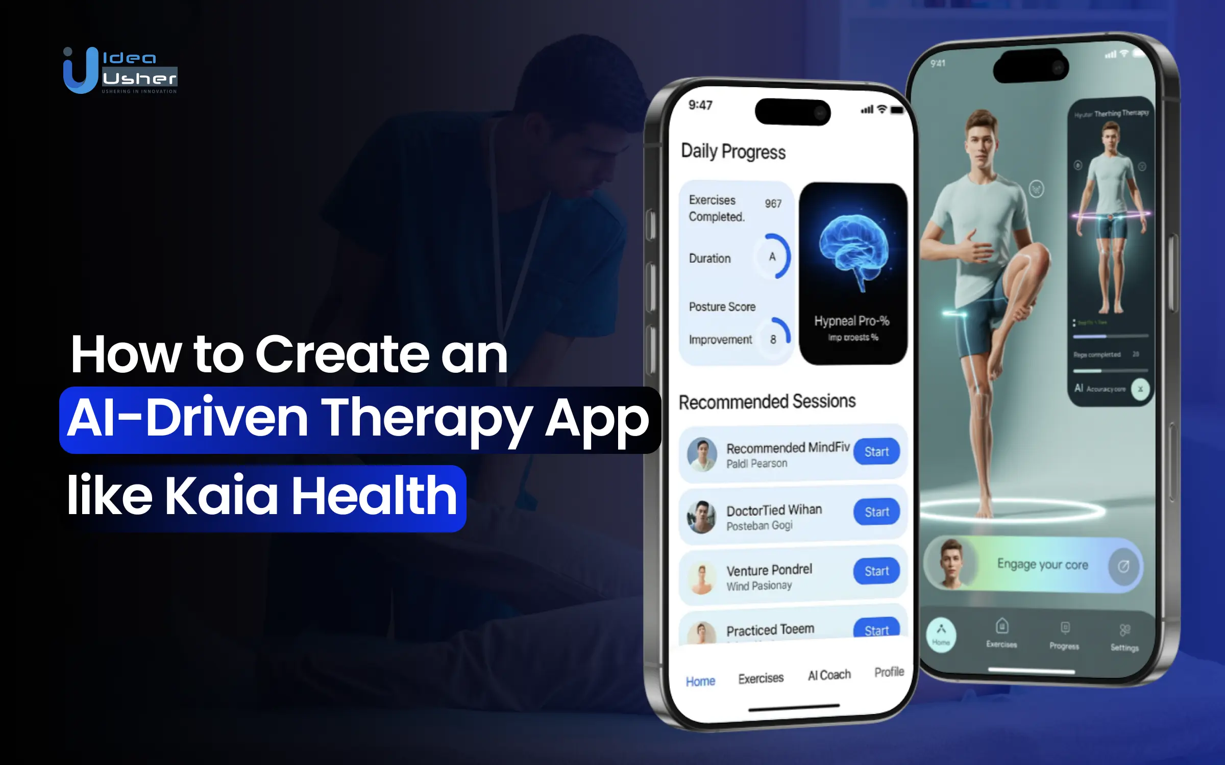 AI physical therapy app like Kaia development
