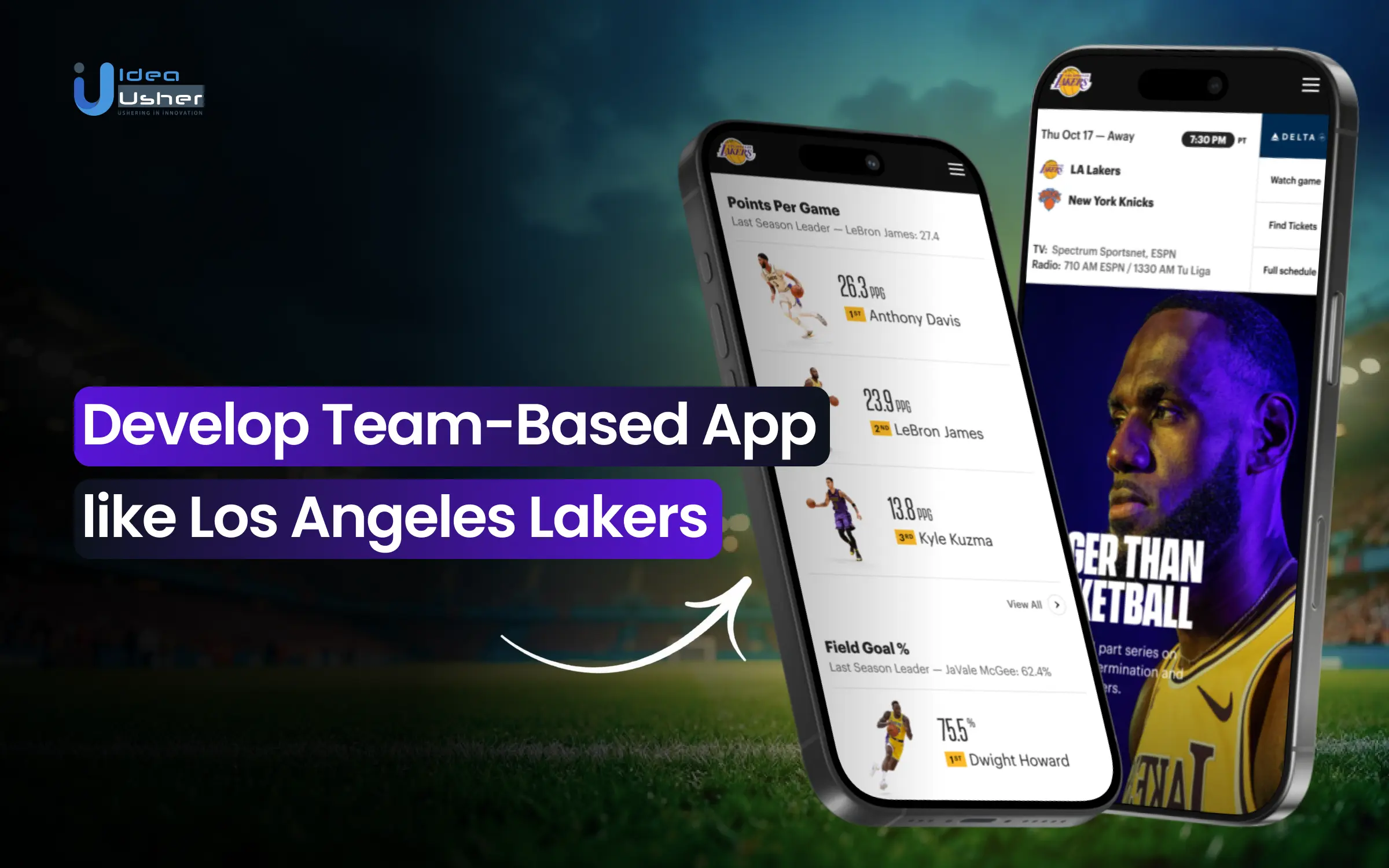 Develop Team-Based App like Los Angeles Lakers